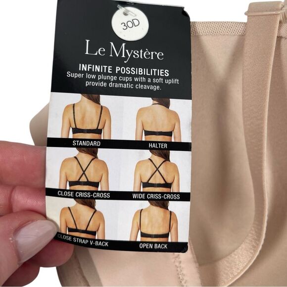 Le Mystère's women’s 30D infinite possibilities plunge convertible contour bra - Picture 4 of 6